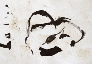 Abstract Ink Portrait by Santhosh ch