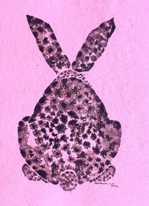 Abstract Pink Bunny