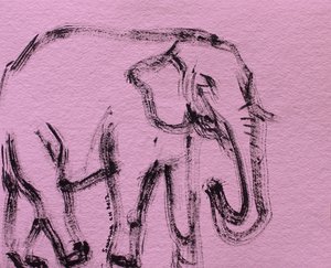 Abstract Pink Elephant