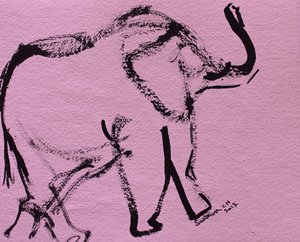 Abstract Pink Elephant