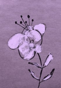 Abstract Purple Bloom by Santhosh ch