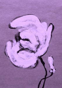 Abstract Purple Bloom by Santhosh ch
