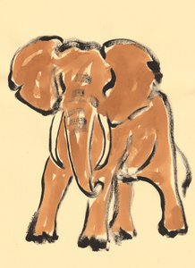 African Elephant Sketch