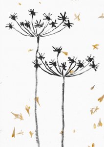 Black and Gold Autumn Botanicals