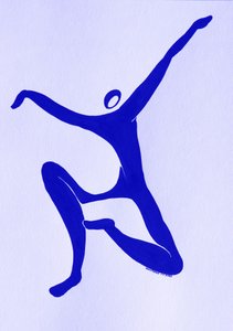 Dynamic Blue Dancer