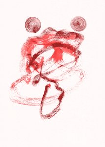 Dynamic Red Abstract