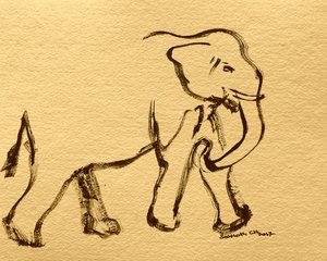 Expressive Elephant Ink