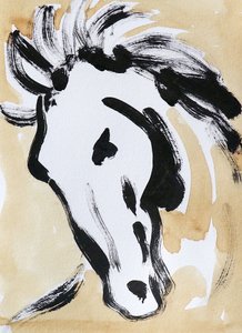 Expressive Horse Head by Santhosh ch