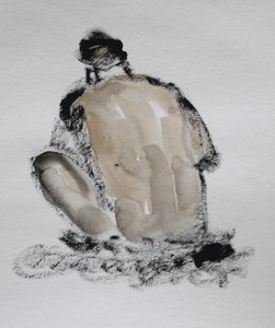 Expressive Nude Figure Sketch