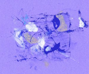 Expressive Purple Abstract by Santhosh ch