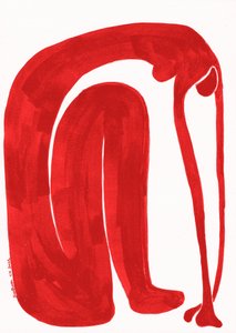 Flowing Red Figure