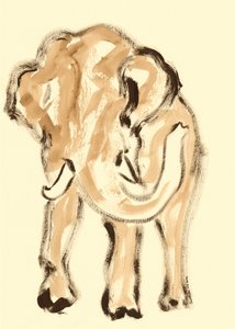 Gentle Abstract Elephant by Santhosh ch