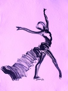 Graceful Purple Dancer