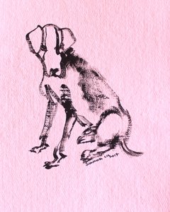 Ink Dog Sketch by Santhosh ch