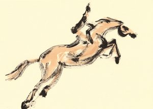 Jumping Horse Rider by Santhosh ch