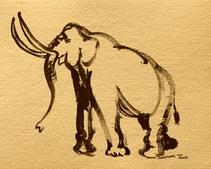 Majestic Elephant Sketch