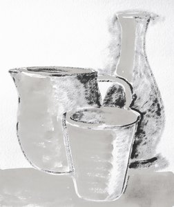 Monochrome Still Life Sketch