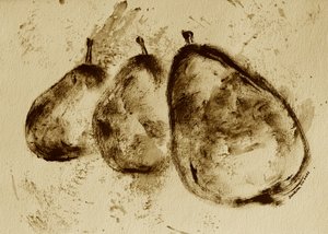 Pears in Sepia by Santhosh ch