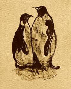 Penguin Family Portrait by Santhosh ch