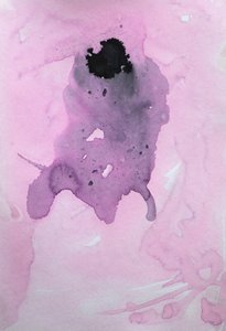 Pink Ink Abstract Flow by Santhosh ch