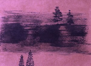 Pink Landscape Reflections