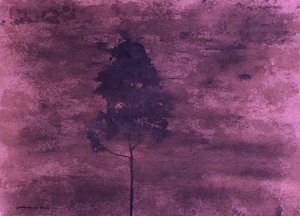 Solitary Purple Tree