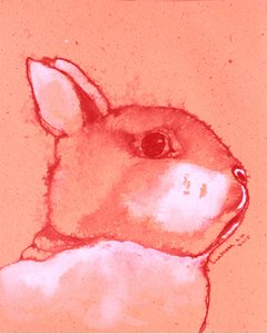 Vibrant Bunny Portrait