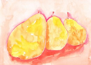 Vibrant Yellow Pears by Santhosh ch