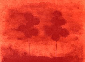 Warm Red Silhouettes by Santhosh ch