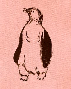 Whimsical Standing Penguin by Santhosh ch