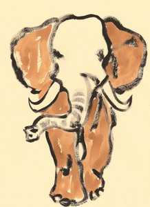Wild Elephant Sketch