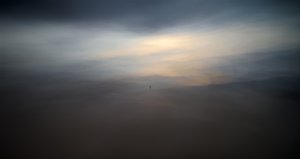 Misty Solitary Figure by Santiago Pascual Buye
