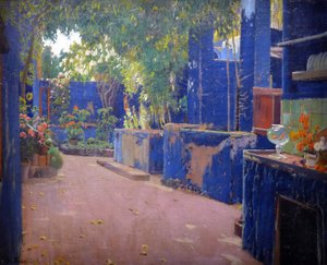 The Blue Patio - (El patio azul, Sitges)