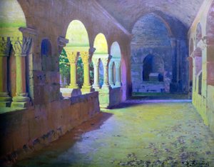 The Romanesque Cloister by Sant Benet de Bages
