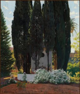 The Fountain of the Cypresses by Santiago Rusiñol