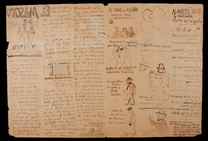 El mascaró de proa. Illustrated and Handwritten Interior by Santiago Rusiñol