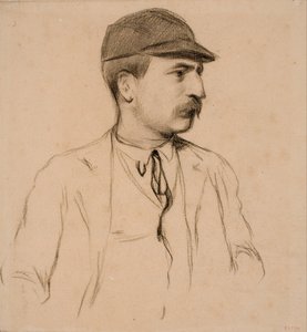 Portrait of Genís Muntaner by Santiago Rusiñol