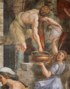 Fire in the Borgo by Sanzio of Urbino (workshop) Raphael