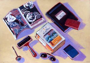 Roller and Sunglasses by Sara Hayward