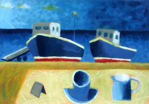 Two Boats by Sara Hayward