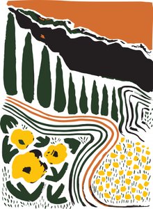 Tuscan Cypress Landscape