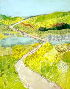 Vibrant Winding Path