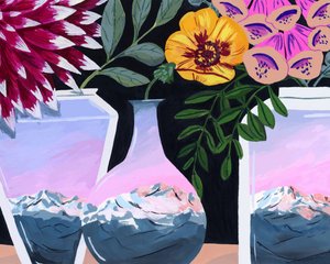 Dreamy Mountain Vases