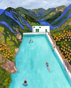 Mountain Pool Retreat by Sarah Gesek