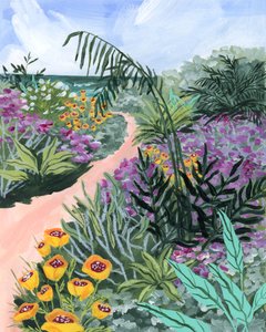 Seaside Garden Path by Sarah Gesek
