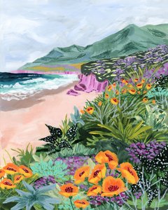 Vibrant Coastal Blooms by Sarah Gesek