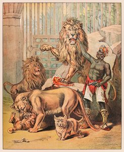 Performing Lions with Their Handler at the Barnum & Bailey Circus from P.T. Barnum