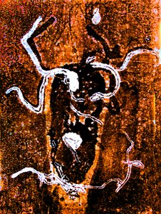 Orange Abstract by Sarah Thompson Engels