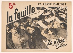 Advertisement for La feuille by Zo d
