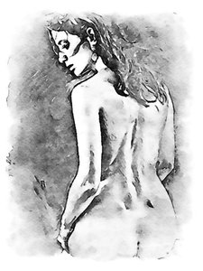 Back of a Beautiful Woman